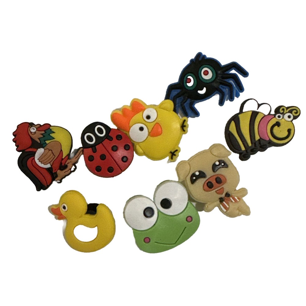 Crocs Charm Gems Multicolored Variety Bundle Kids Adults Shoe Accessories NEW